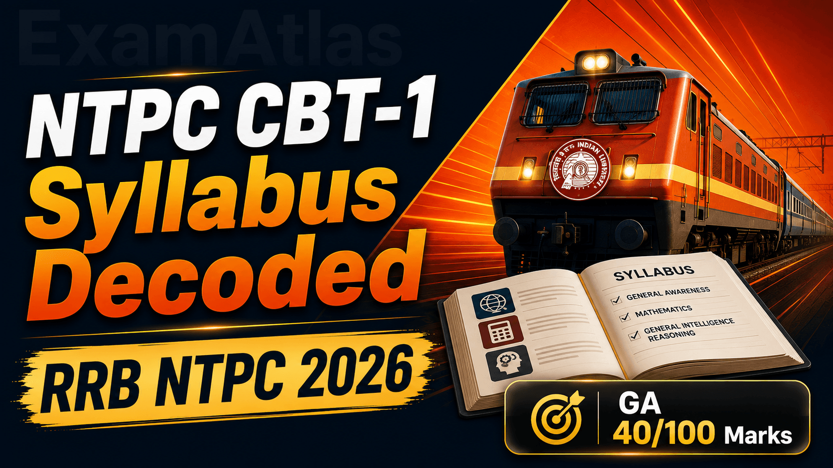 RRB NTPC CBT-1 Syllabus and Section Weightage: The Full Break-up