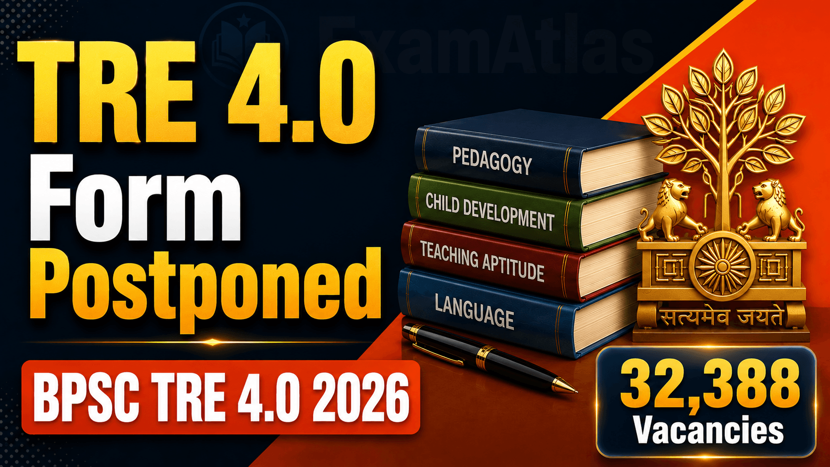BPSC TRE 4.0 apply online postponed, new application date 21 September 2026 for 32,388 Bihar teacher posts