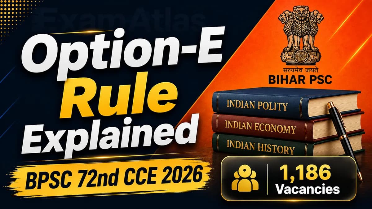 BPSC 72nd CCE Prelims Syllabus and the Option-E Rule, Explained