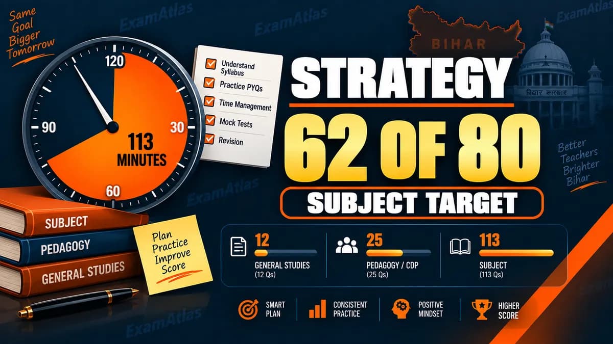 BPSC TRE Preparation Strategy 2026: A 120 Mark Plan