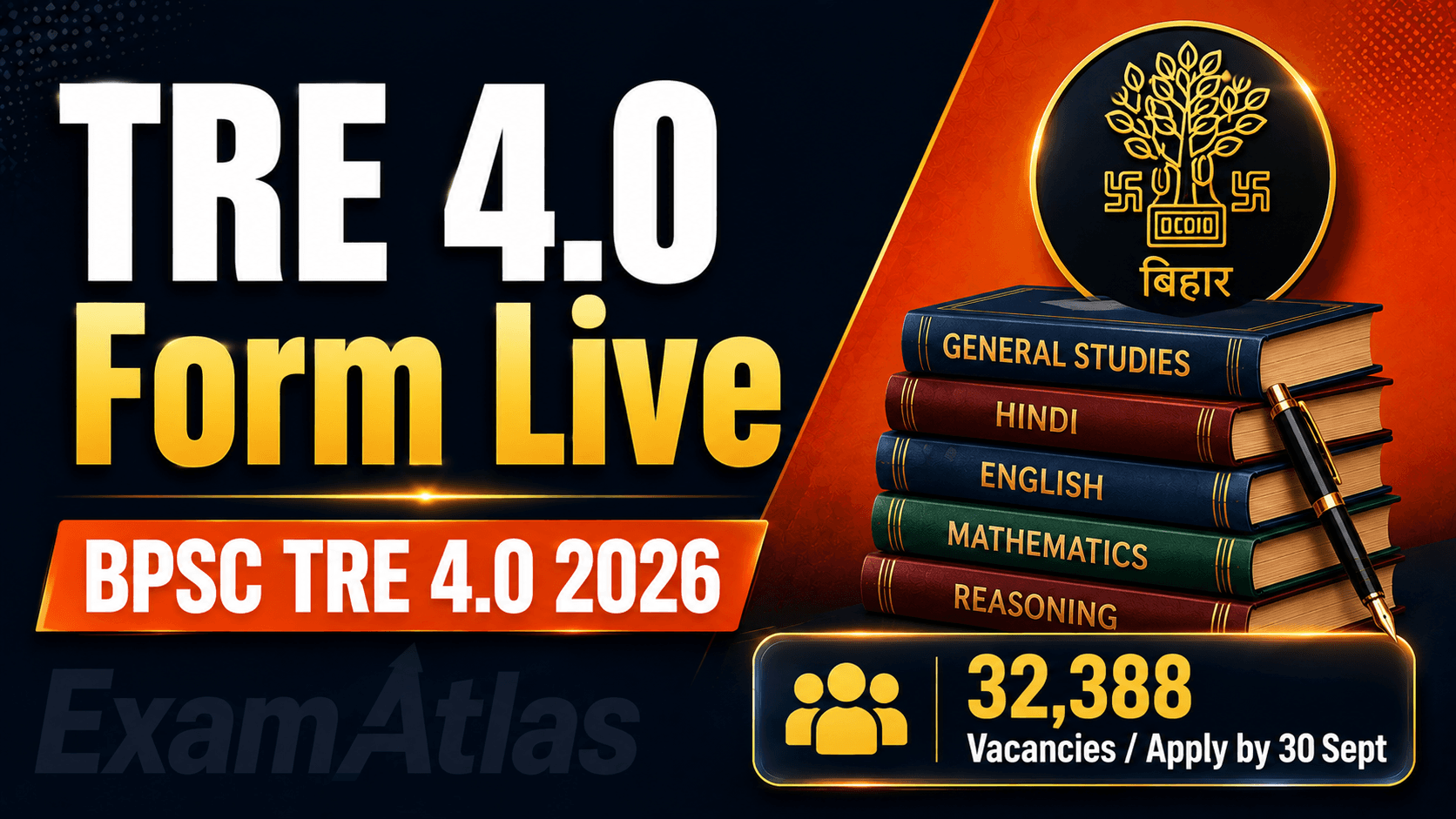 BPSC TRE 4.0 apply online 2026 guide for 32,388 Bihar school teacher posts
