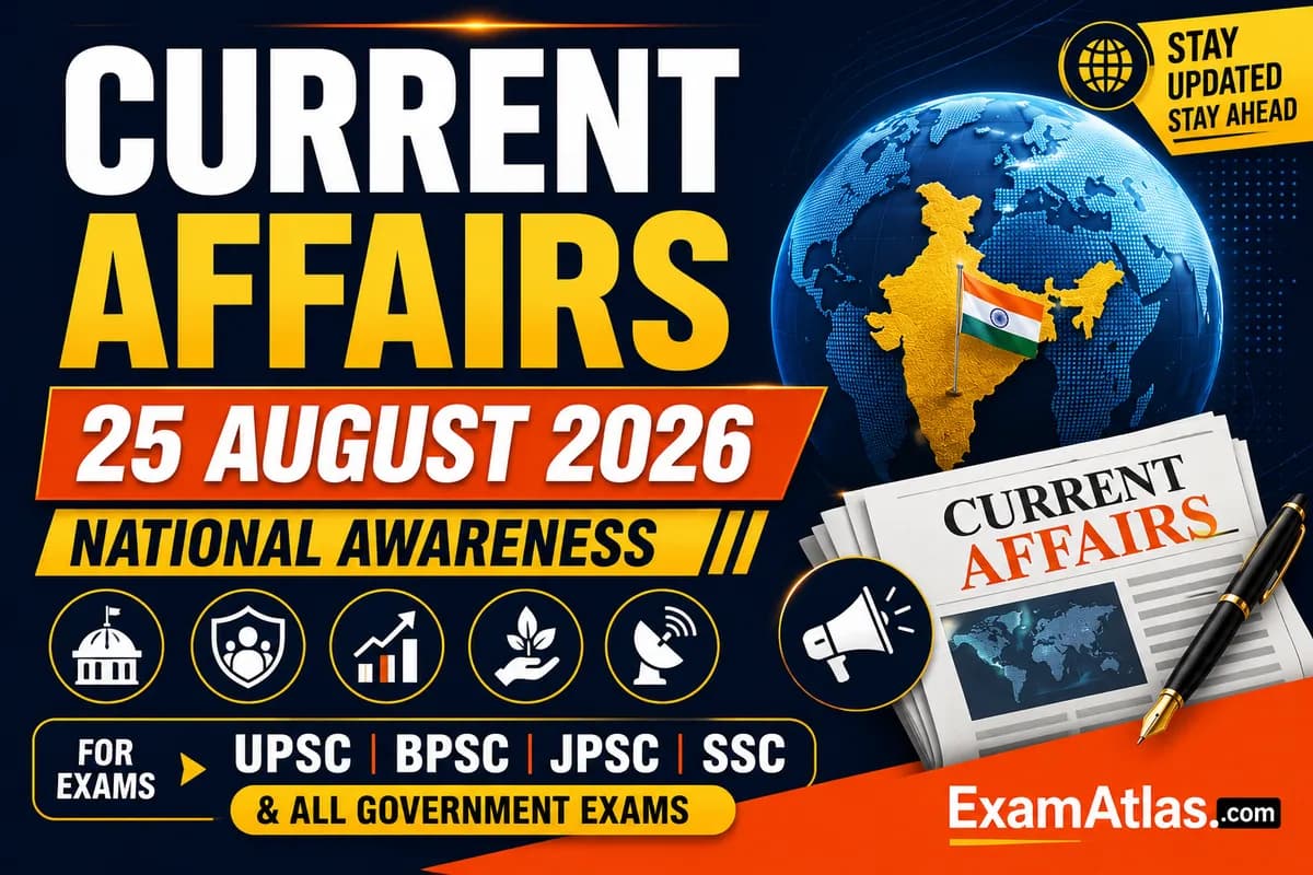 Current Affairs 25 August 2026