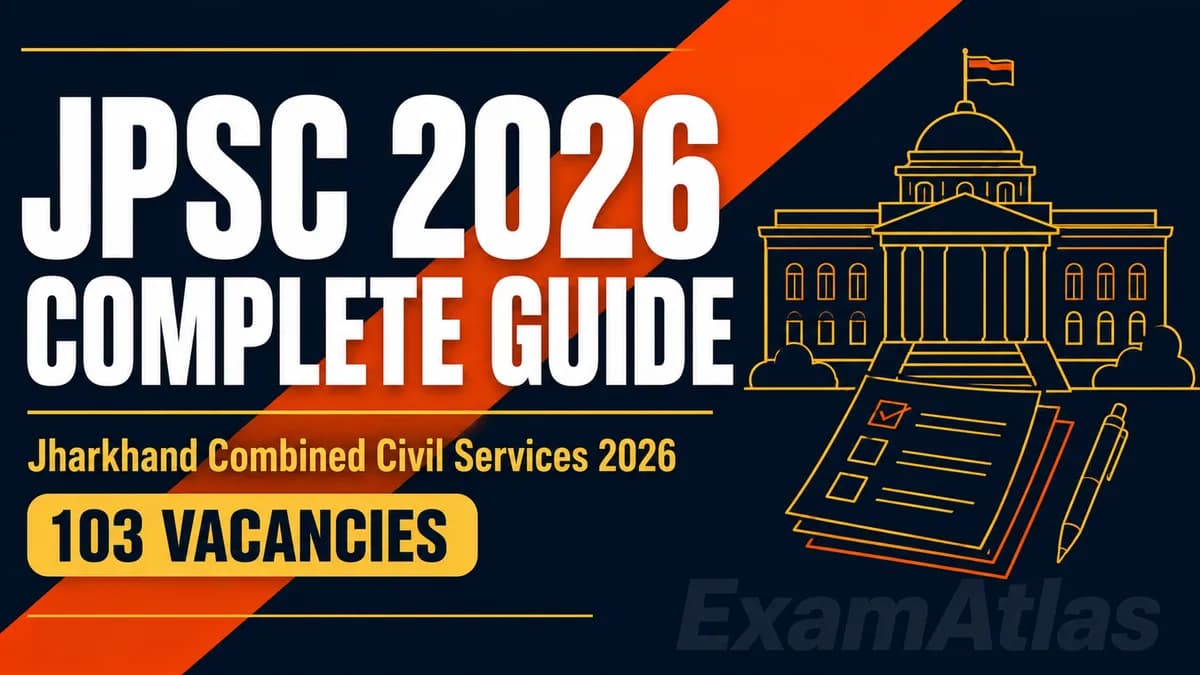 JPSC 2026 complete guide covering 103 vacancies, exam pattern and current status