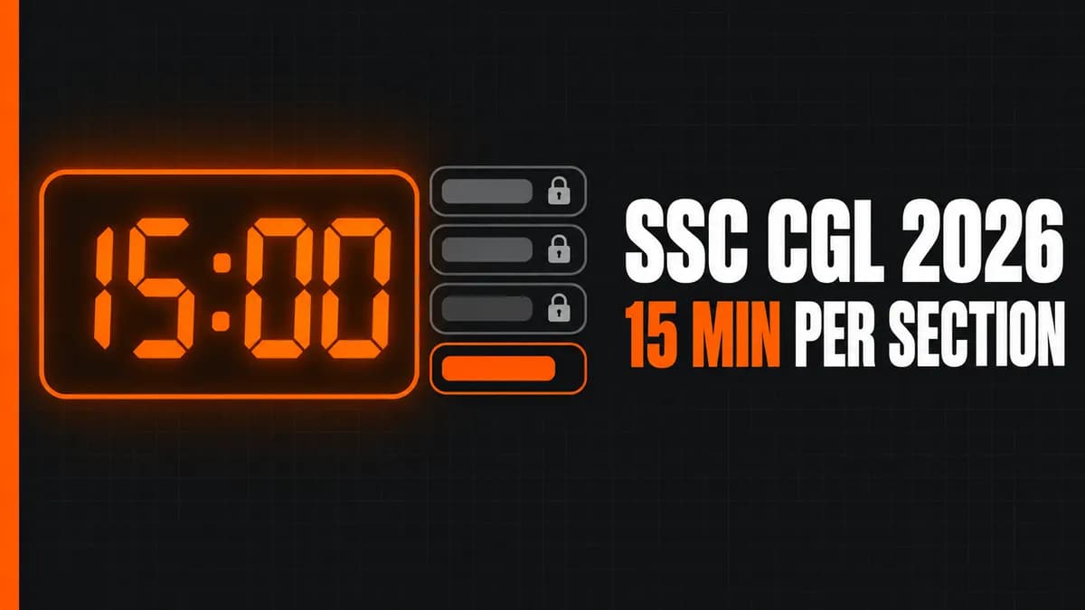 SSC CGL 2026 New Changes: Sectional Timing, a Reopened Window and a 30 September Exam Start