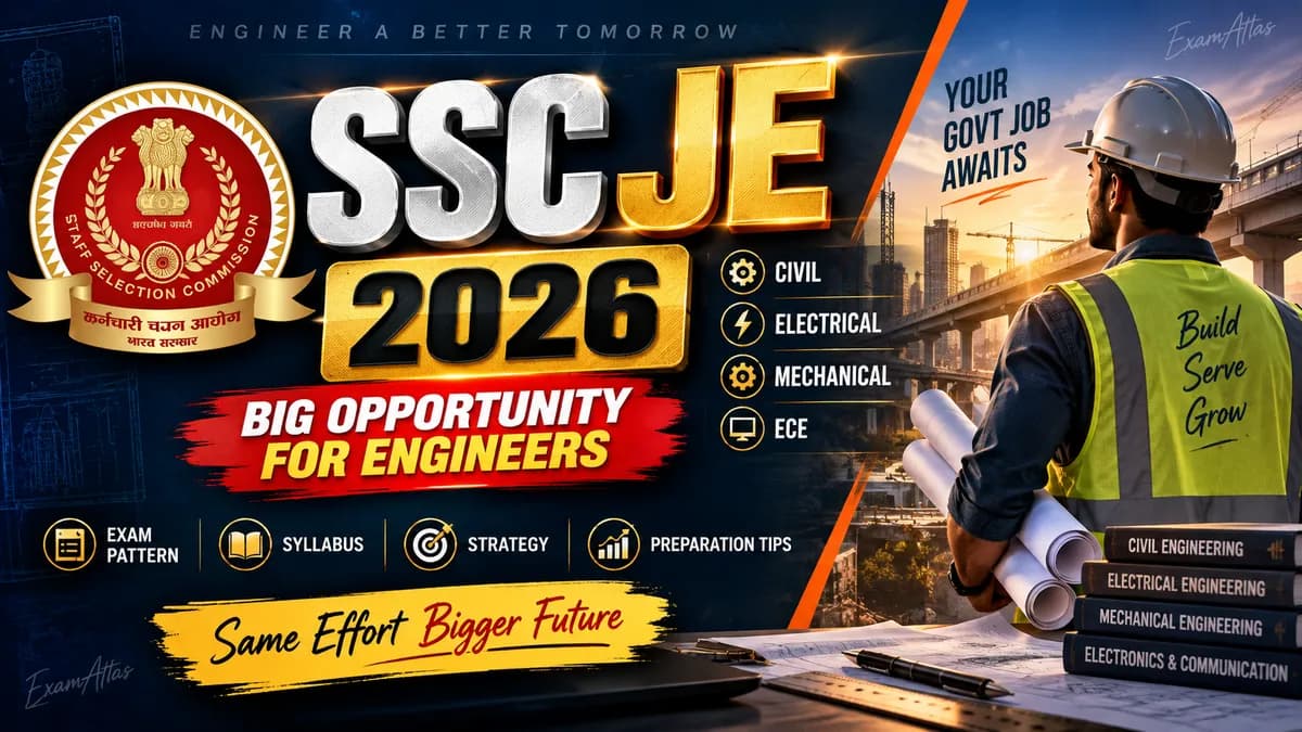 SSC JE 2026 Notification Out: 1,748 Posts, Apply by 22 September